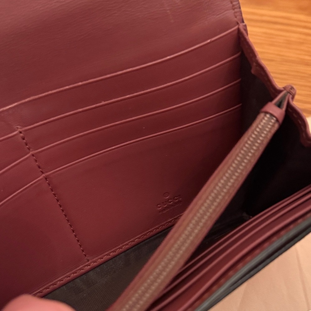 Gucci Women's Floral Wallet - Pink and Brown - Picture 7 of 10